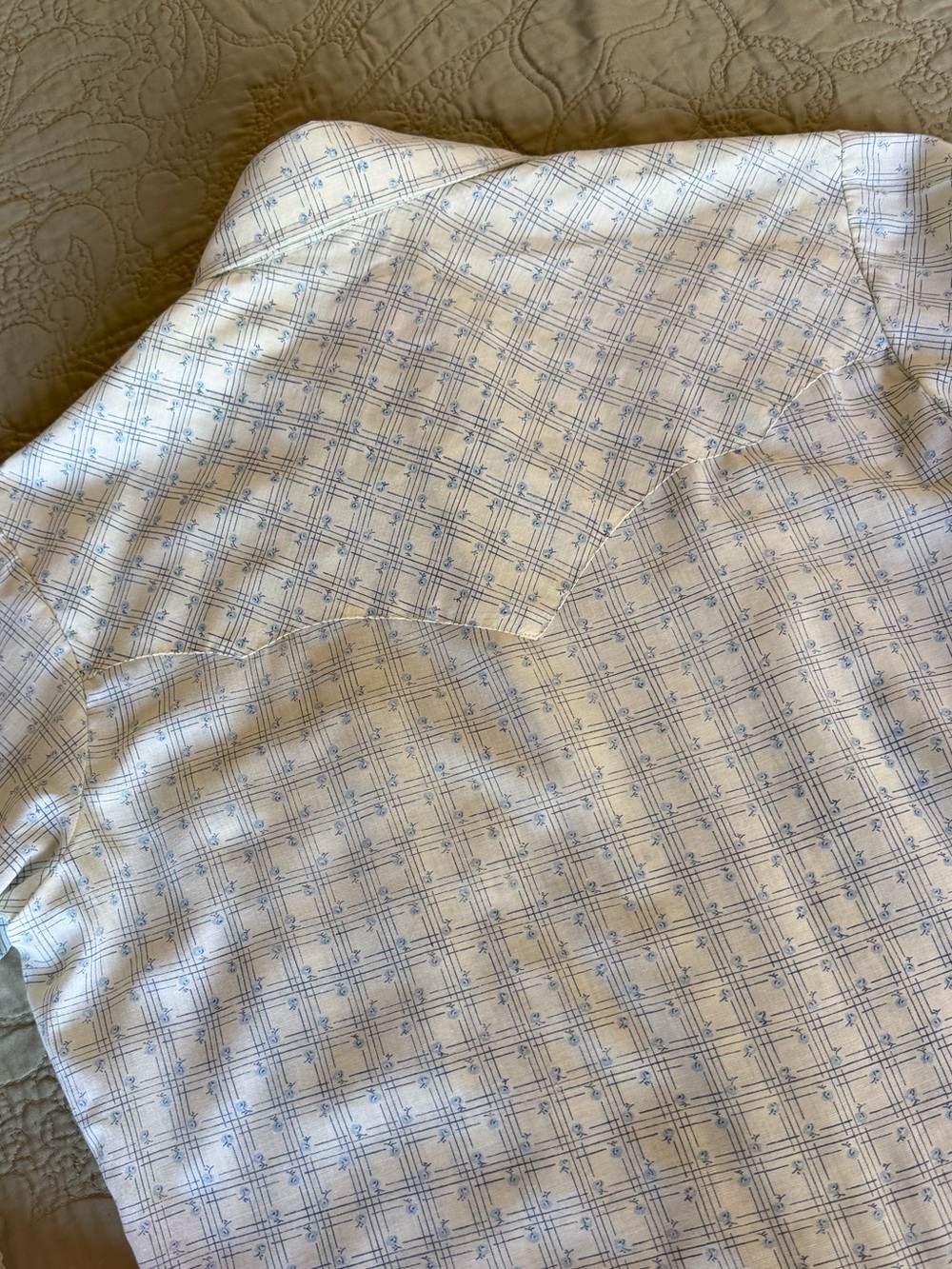 Vintage 70s Miller Western Wear Men’s Pearl Snap Shirt Plaid Cowboy Ranch M - Picture 8 of 11